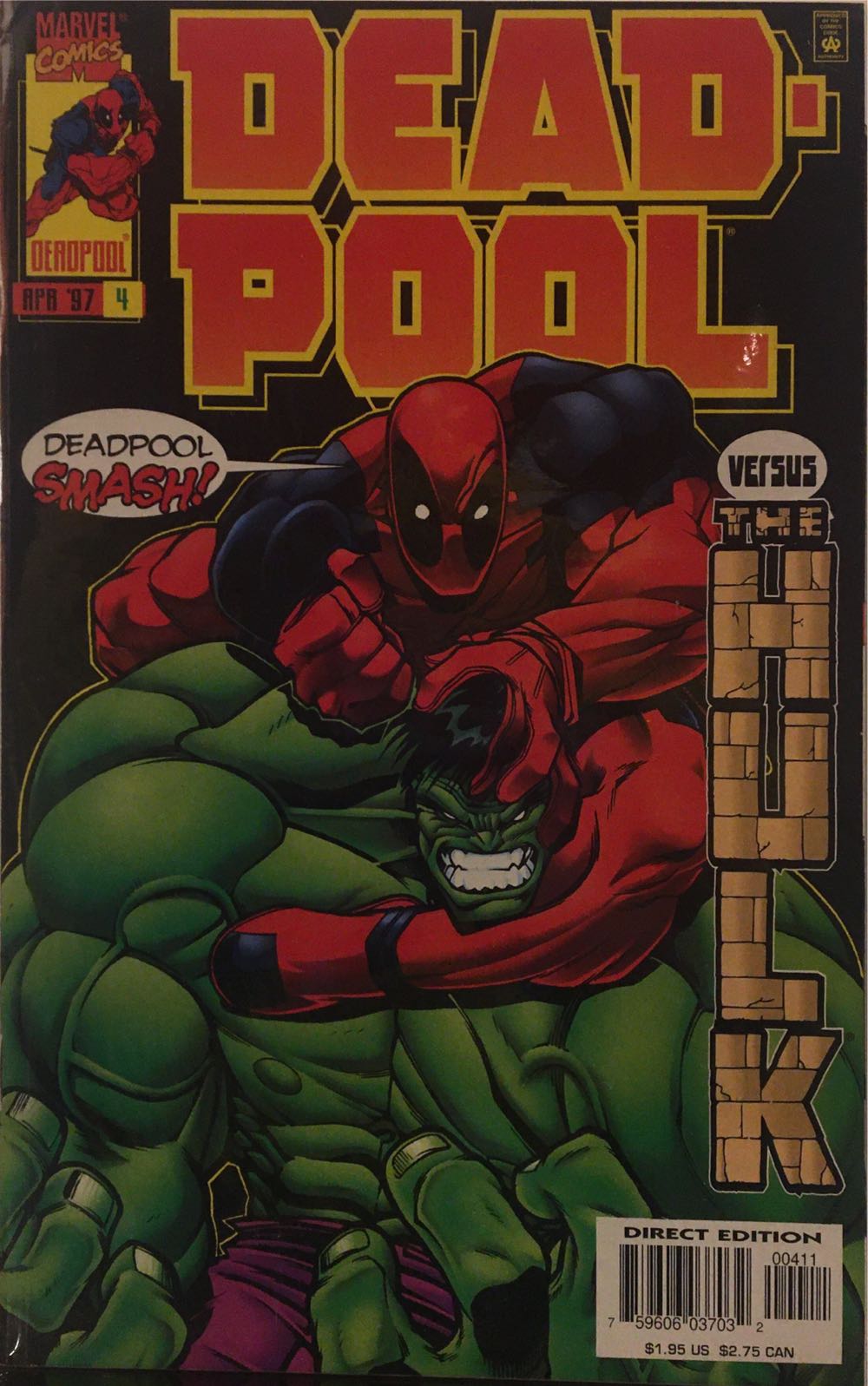 Deadpool - Marvel (4 - Apr 1997) comic book collectible [Barcode 75960603703200411] - Main Image 2