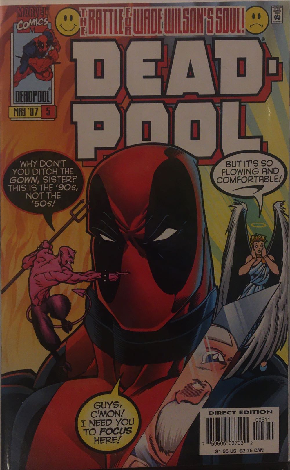 Deadpool - Marvel (5 - May 1997) comic book collectible [Barcode 75960603703200511] - Main Image 2