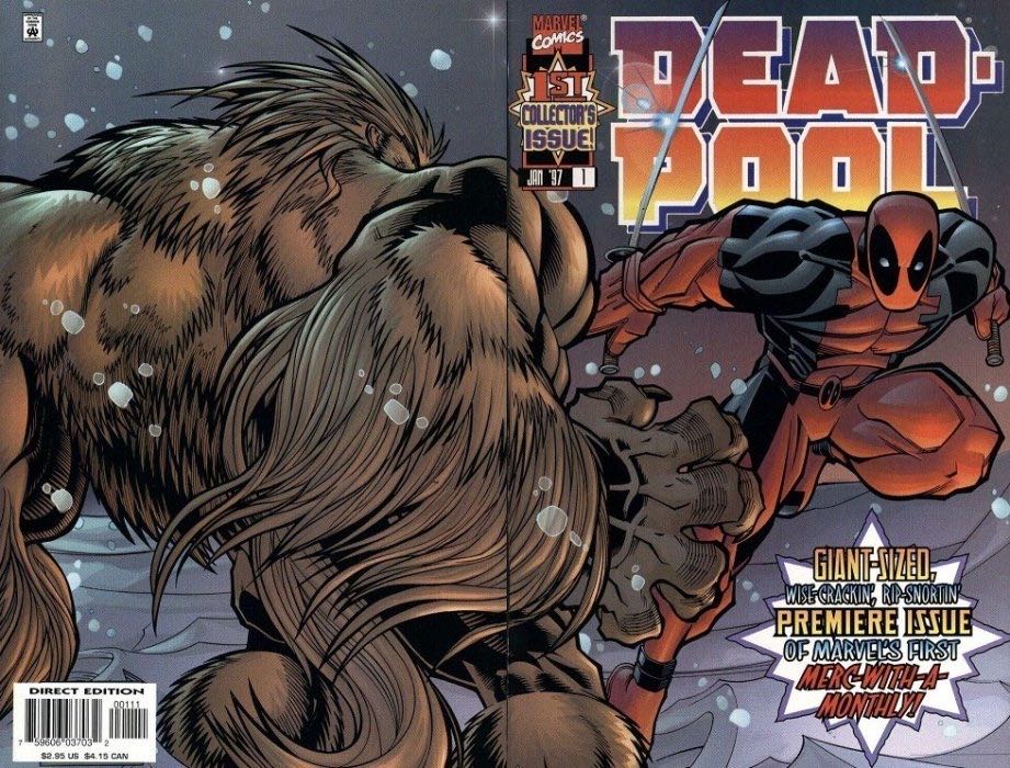 Deadpool  #9   [Vol. 2  #1]     $$$$ - Marvel (1 - Jan 1997) comic book collectible [Barcode 071486037033] - Main Image 3