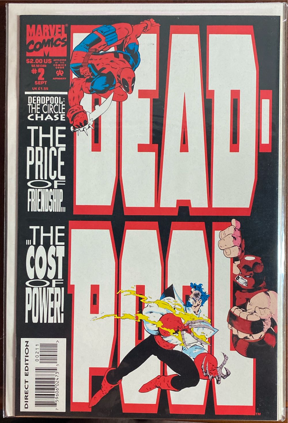 Deadpool: The Circle Chase Vol 1 - Marvel Comics (2 - Sep 1993) comic book collectible [Barcode 071486024736] - Main Image 2