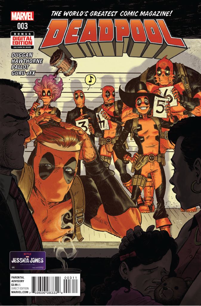 Deadpool #3 - Marvel (3 - Feb 2016) comic book collectible [Barcode 75960608332900311] - Main Image 1