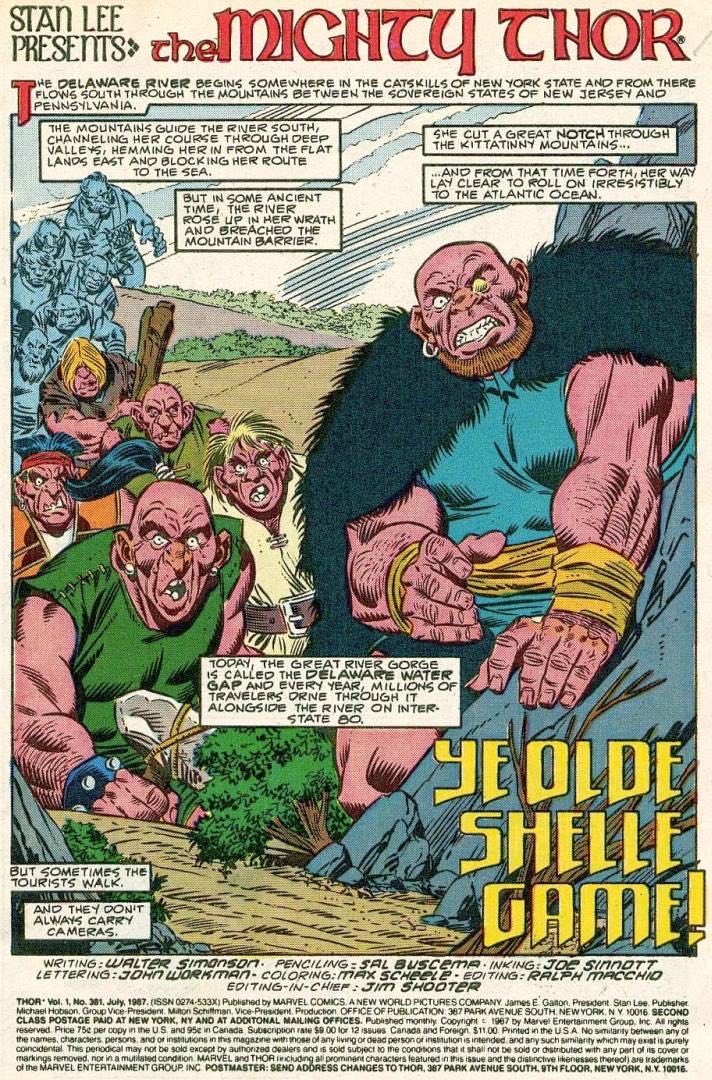 Thor - Marvel (381 - Jul 1987) comic book collectible [Barcode 071486024507] - Main Image 2