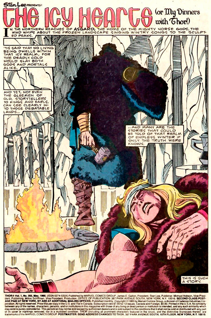 Thor, The Mighty - Marvel Comics (355 - 05/1985) comic book collectible [Barcode 071486024507] - Main Image 2