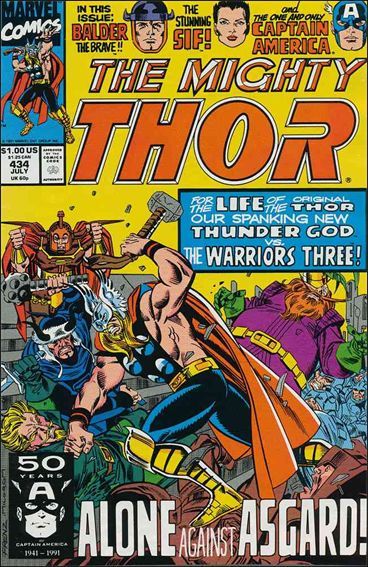 Thor - Marvel (434 - Jul 1991) comic book collectible [Barcode 000000000] - Main Image 1