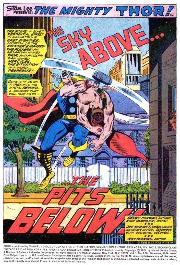 Thor, The Mighty - Marvel Comics (230 - Dec 1974) comic book collectible - Main Image 2