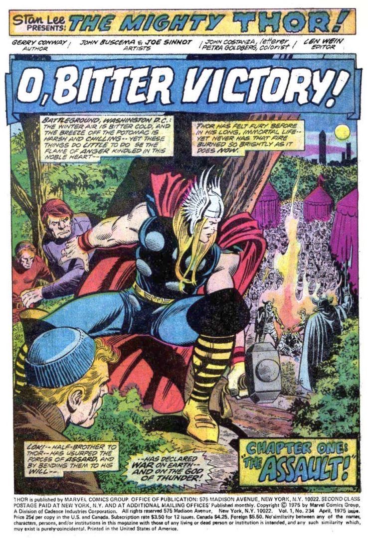 The Mighty Thor #234 - Marvel Comics (234 - Apr 1975) comic book collectible - Main Image 2
