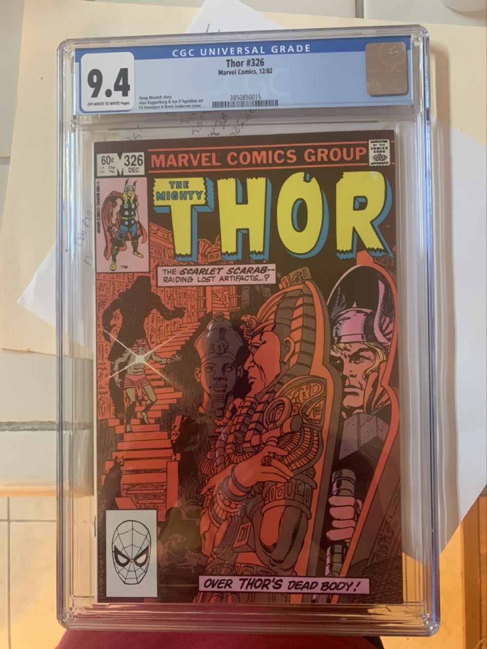 Thor - Marvel Comics Group (326 - 12/1982) comic book collectible [Barcode 000000000] - Main Image 2