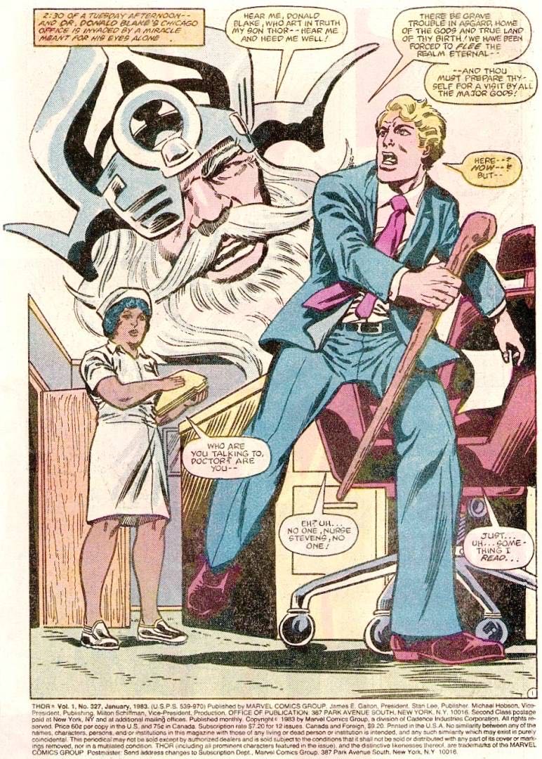 Thor, The Mighty - Marvel Comics (327 - Jan 1983) comic book collectible [Barcode 000000000] - Main Image 4