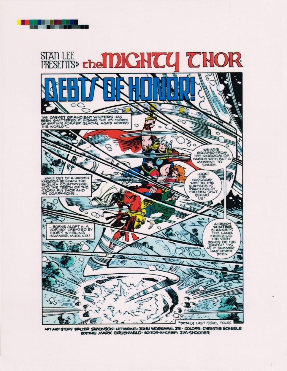 Thor - Marvel (349 - Nov 1984) comic book collectible [Barcode 071486024507] - Main Image 3