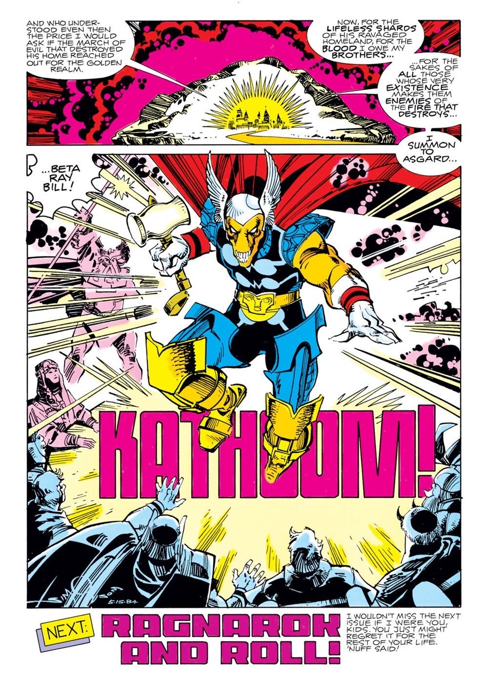 Thor - Marvel (349 - Nov 1984) comic book collectible [Barcode 071486024507] - Main Image 4