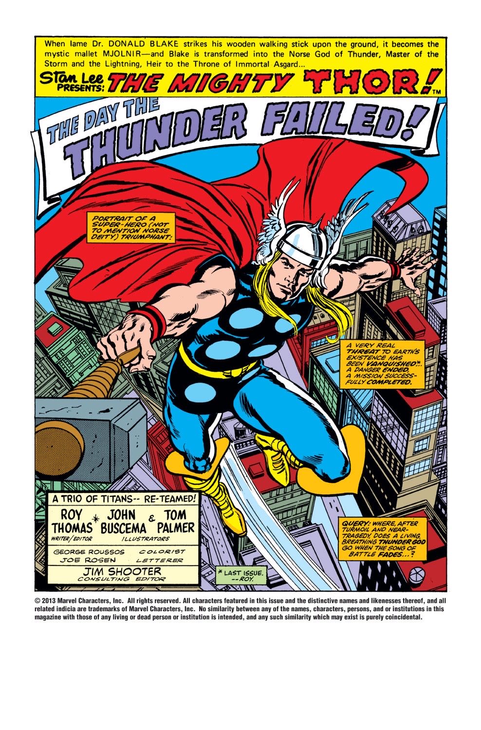 Thor, The Mighty - Marvel Comics (272 - Jun 1978) comic book collectible [Barcode 071486024507] - Main Image 2