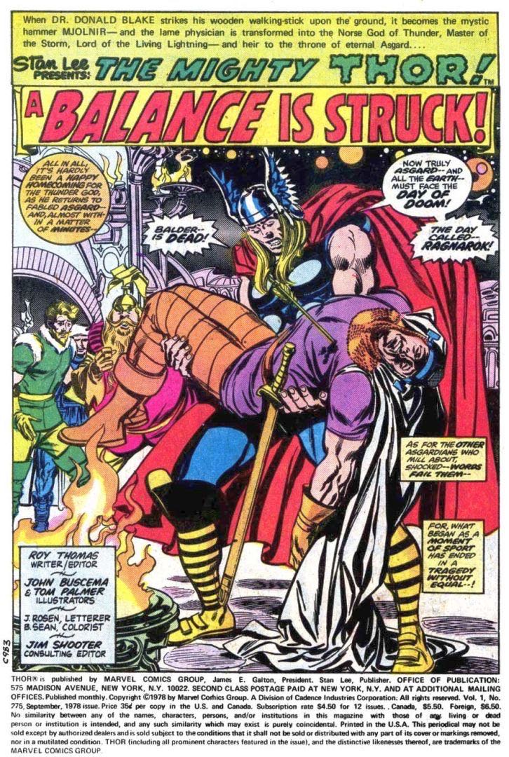 Thor (Vol 1) - Marvel Comics (275 - Sep 1978) comic book collectible [Barcode 071486024507] - Main Image 2