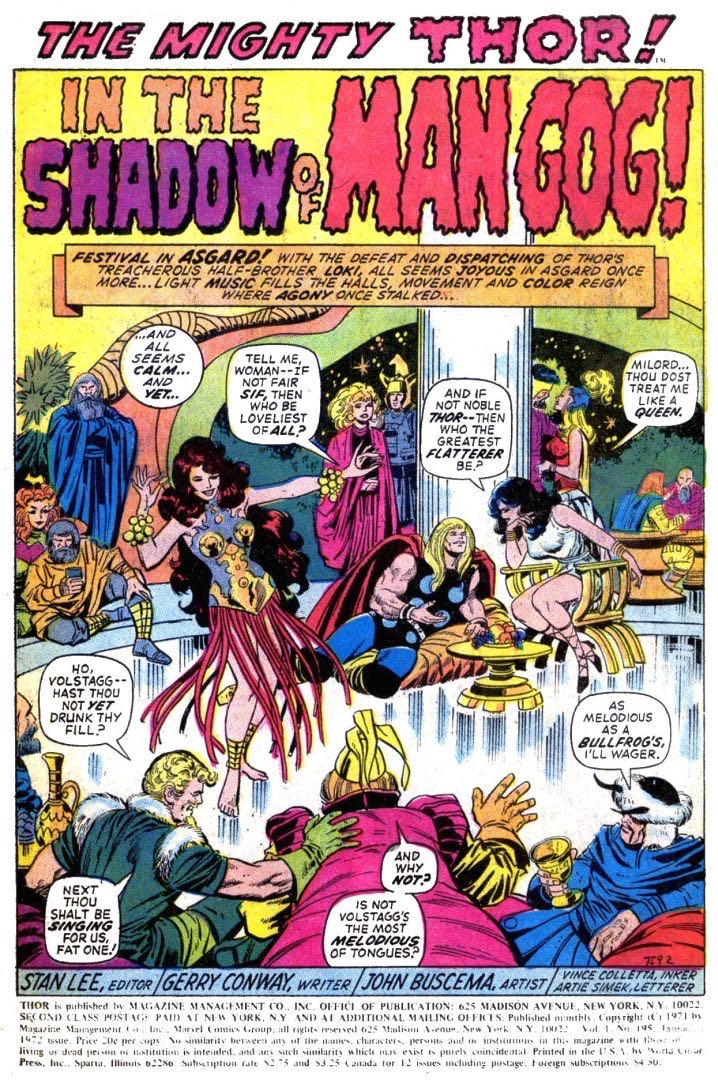 Thor - Marvel Comics Group (195 - 01/1972) comic book collectible - Main Image 4