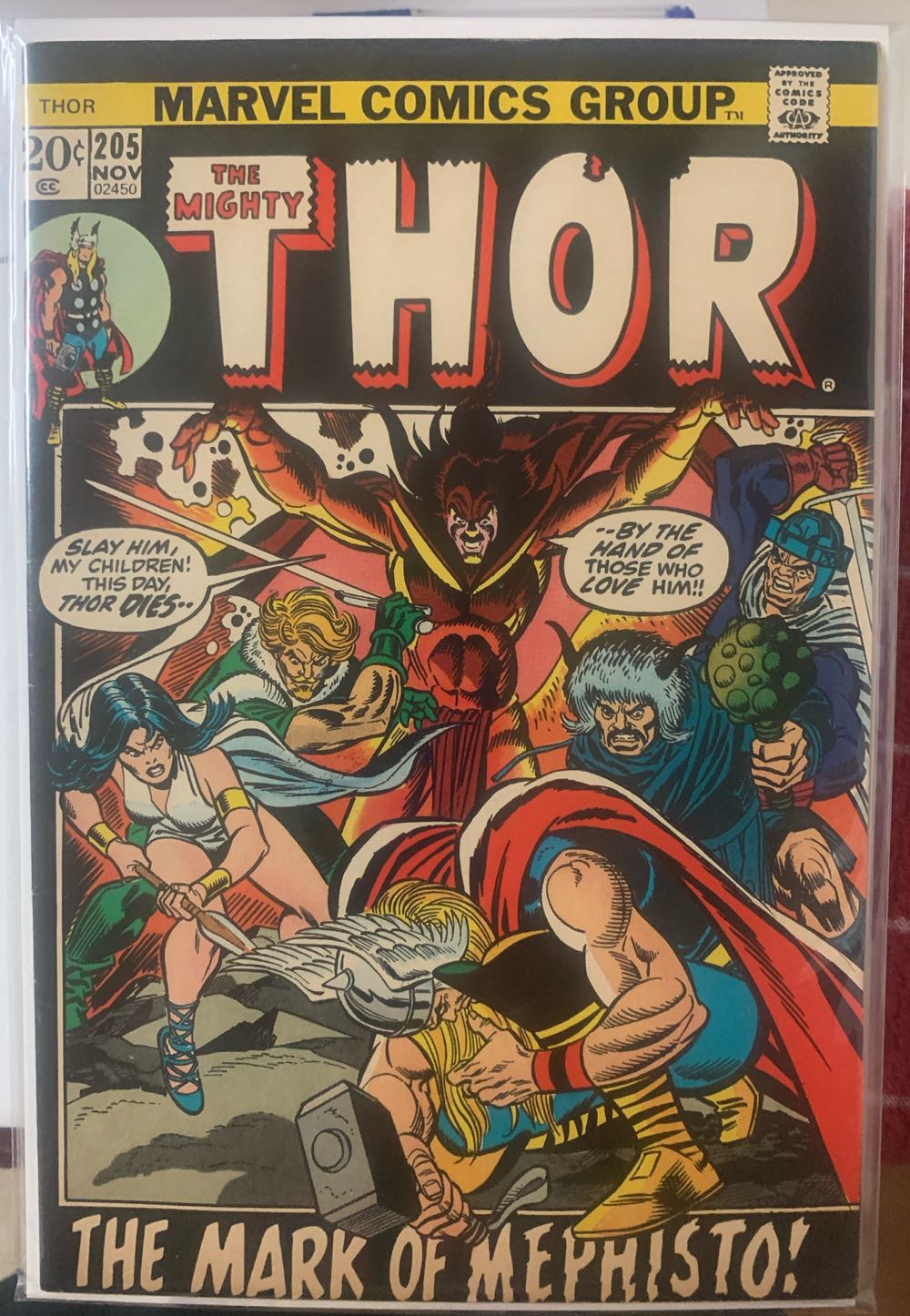 Thor (Vol 1) - Marvel Comics Group (205 - Nov 1972) comic book collectible - Main Image 4