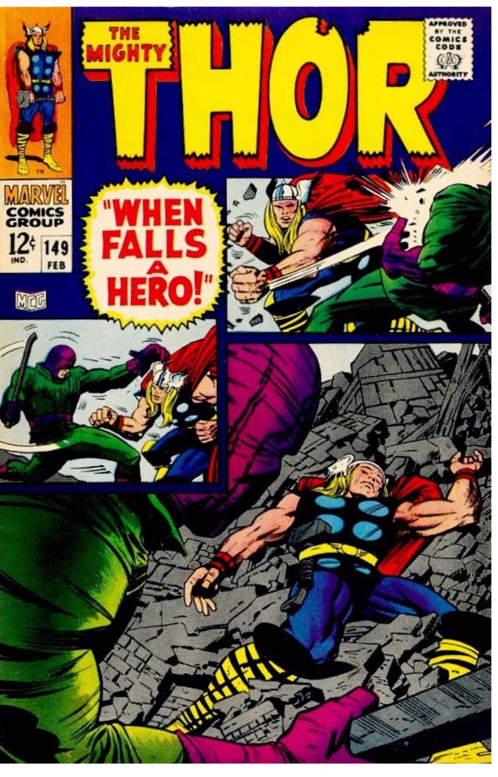 Thor - Marvel Comics Group (149 - 02/1968) comic book collectible - Main Image 3