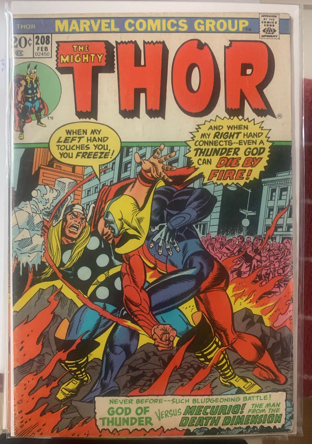 Thor (Vol 1) - Marvel Comics Group (208 - Feb 1973) comic book collectible - Main Image 3