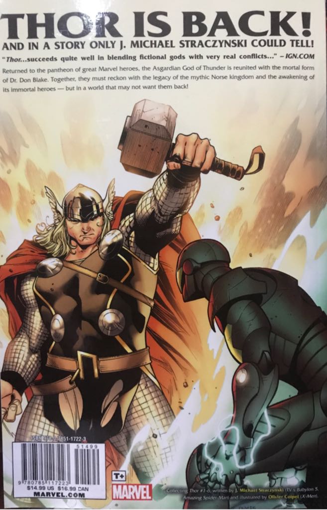 Thor  (1) comic book collectible [Barcode 978078511722371482] - Main Image 2