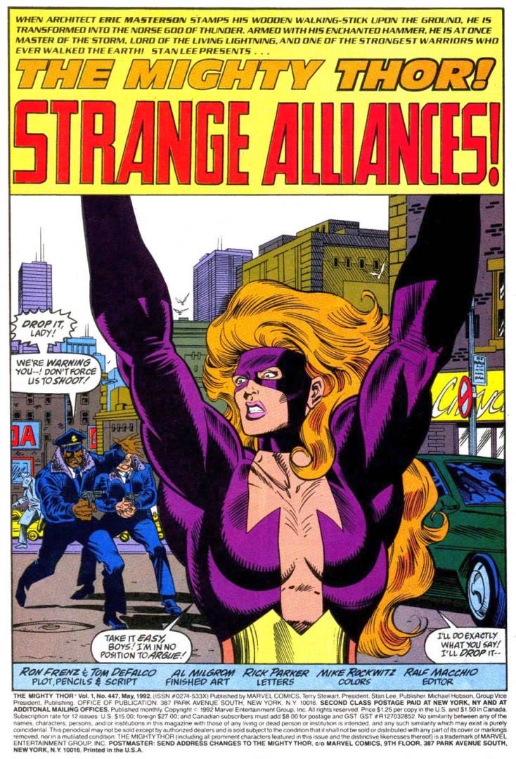 Thor, The Mighty - Marvel Comics (447 - May 1992) comic book collectible - Main Image 2