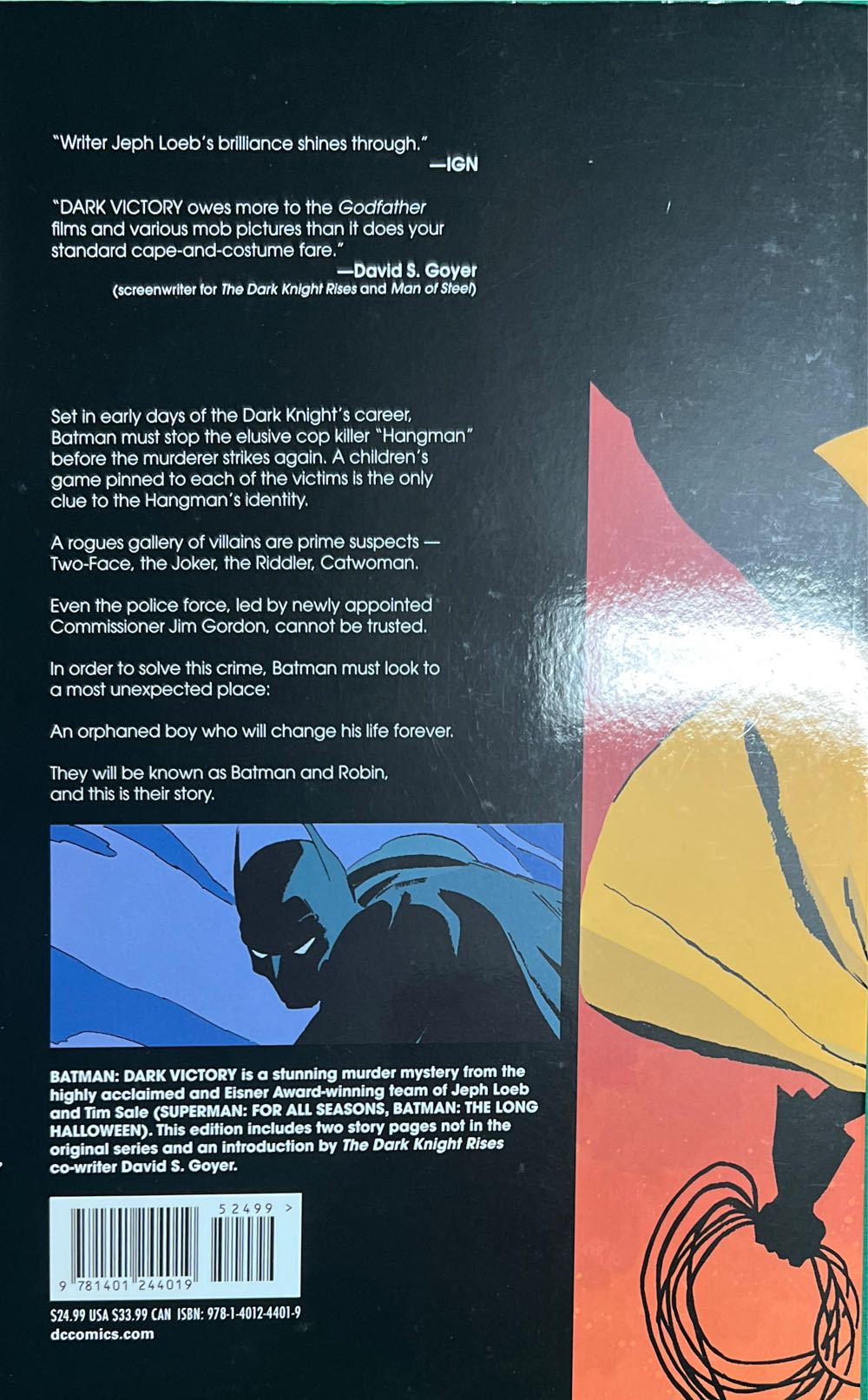 Batman: Dark Victory - DC Comics (13 - Oct 2012) comic book collectible [Barcode 9781401244019] - Main Image 2