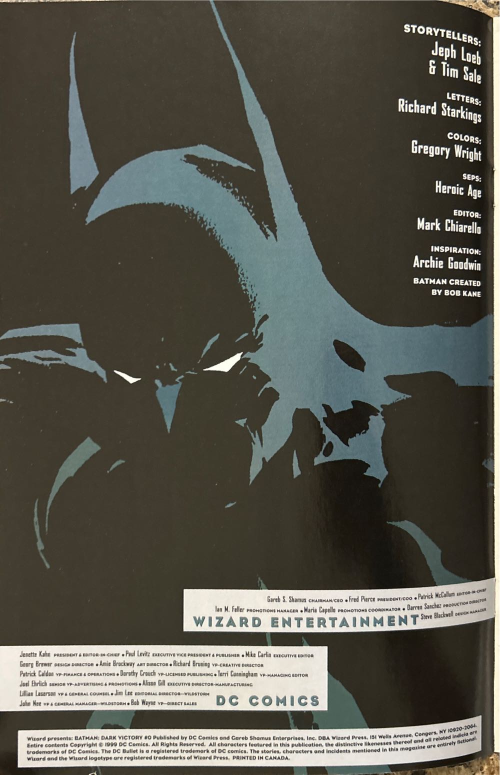 Batman: Dark Victory - DC Comics (0 - Nov 1999) comic book collectible - Main Image 3