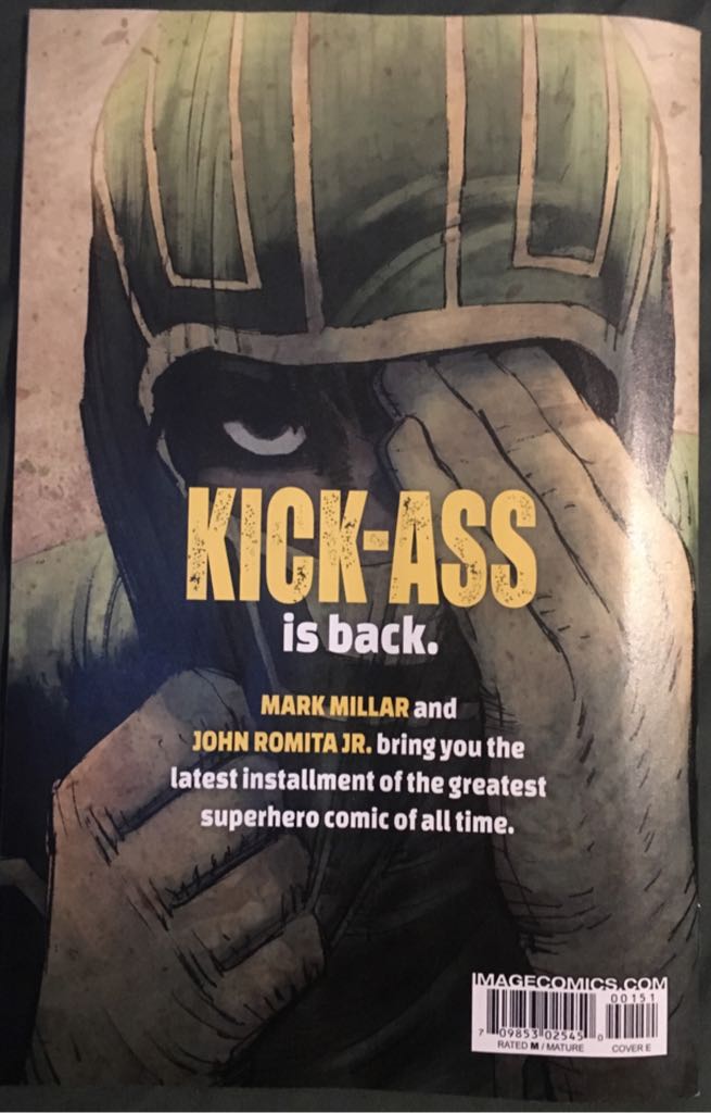 Kick-Ass - Image Comics (1 - Feb 2018) comic book collectible [Barcode 70985302545000151] - Main Image 2
