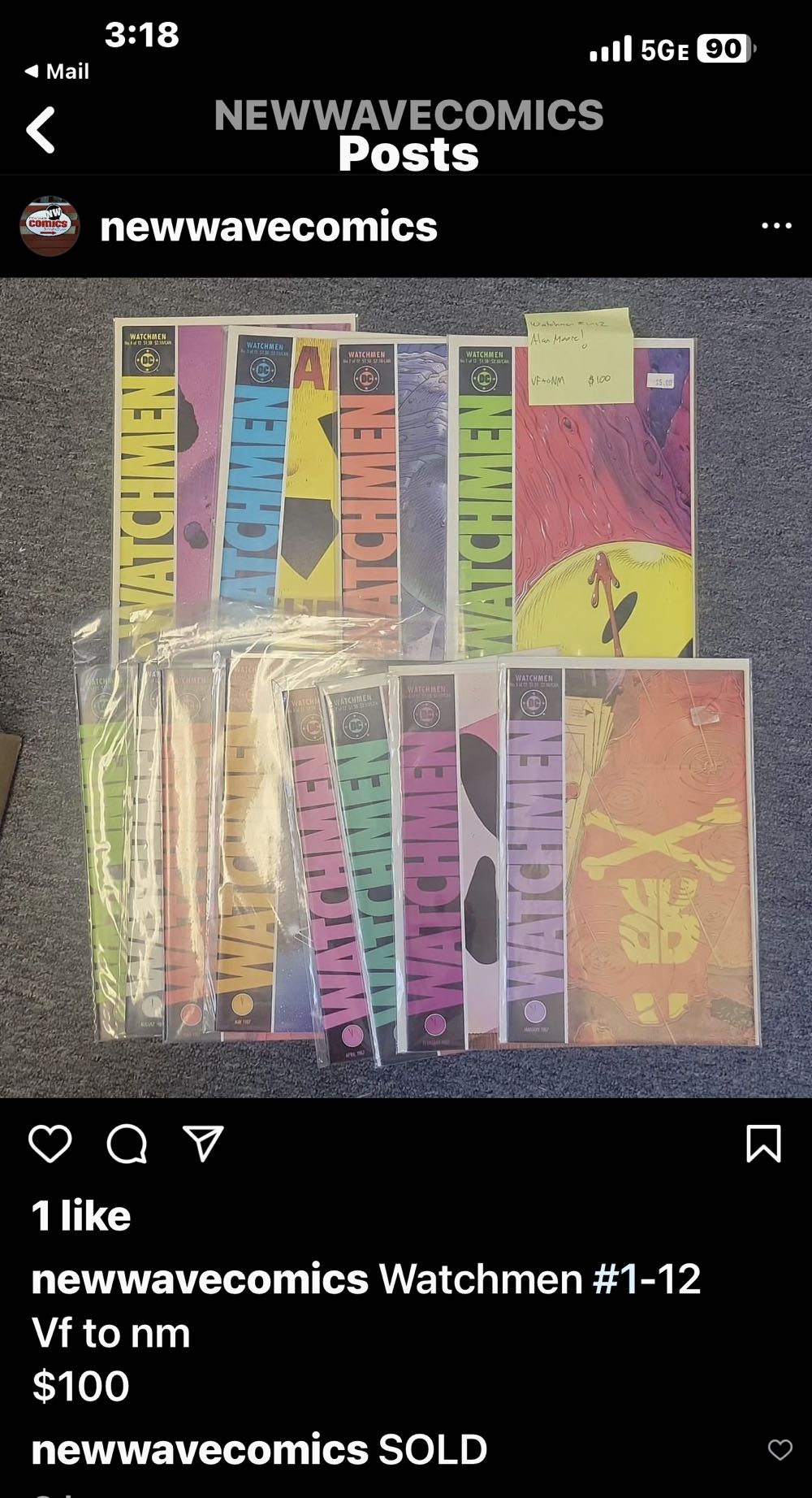 Watchmen - DC Comics (1 - Sep 1986) comic book collectible [Barcode 000000000] - Main Image 3