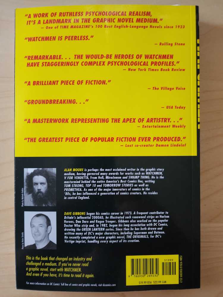 Watchmen - DC Comics (1) comic book collectible [Barcode 978093028923251999] - Main Image 2