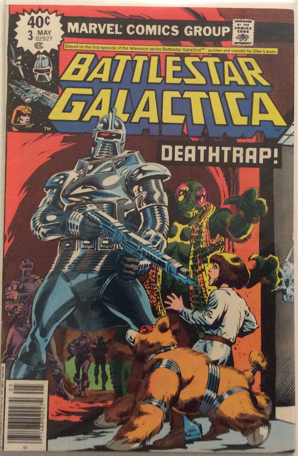 Battlestar Galactica - Marvel Comics (3 - May 1979) comic book collectible [Barcode 071486029274] - Main Image 2