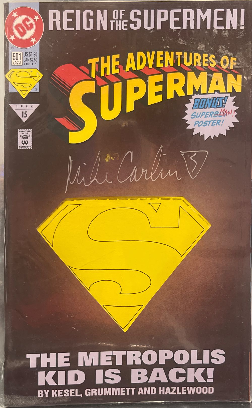 Adventures Of Superman, The - DC (501 - Jun 1993) comic book collectible [Barcode 761941200033] - Main Image 3