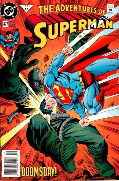 Adventures Of Superman - DC Comics (497 - Dec 1992) comic book collectible [Barcode 761941200033] - Main Image 1