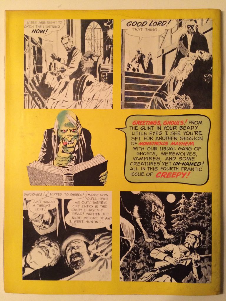 Creepy - A Warren Magazine (4 - Aug 1965) comic book collectible - Main Image 2