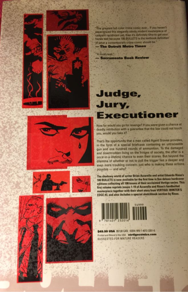 100 Bullets: Book 1 - Vertigo (1) comic book collectible [Barcode 9781401232016] - Main Image 2