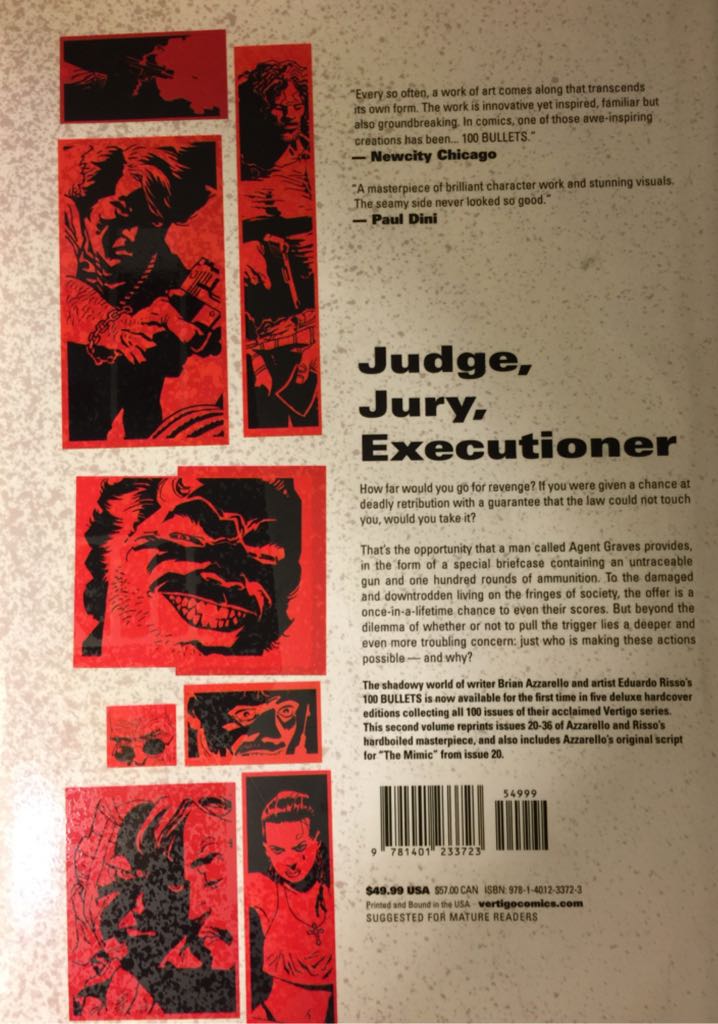 100 Bullets: Book Two - Vertigo (2) comic book collectible [Barcode 9781401233723] - Main Image 2