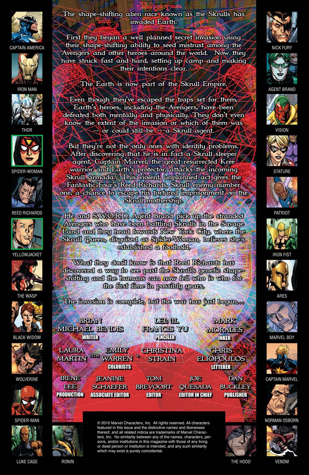 Secret Invasion - Marvel Comics (6 - Nov 2008) comic book collectible [Barcode 759606063161] - Main Image 2