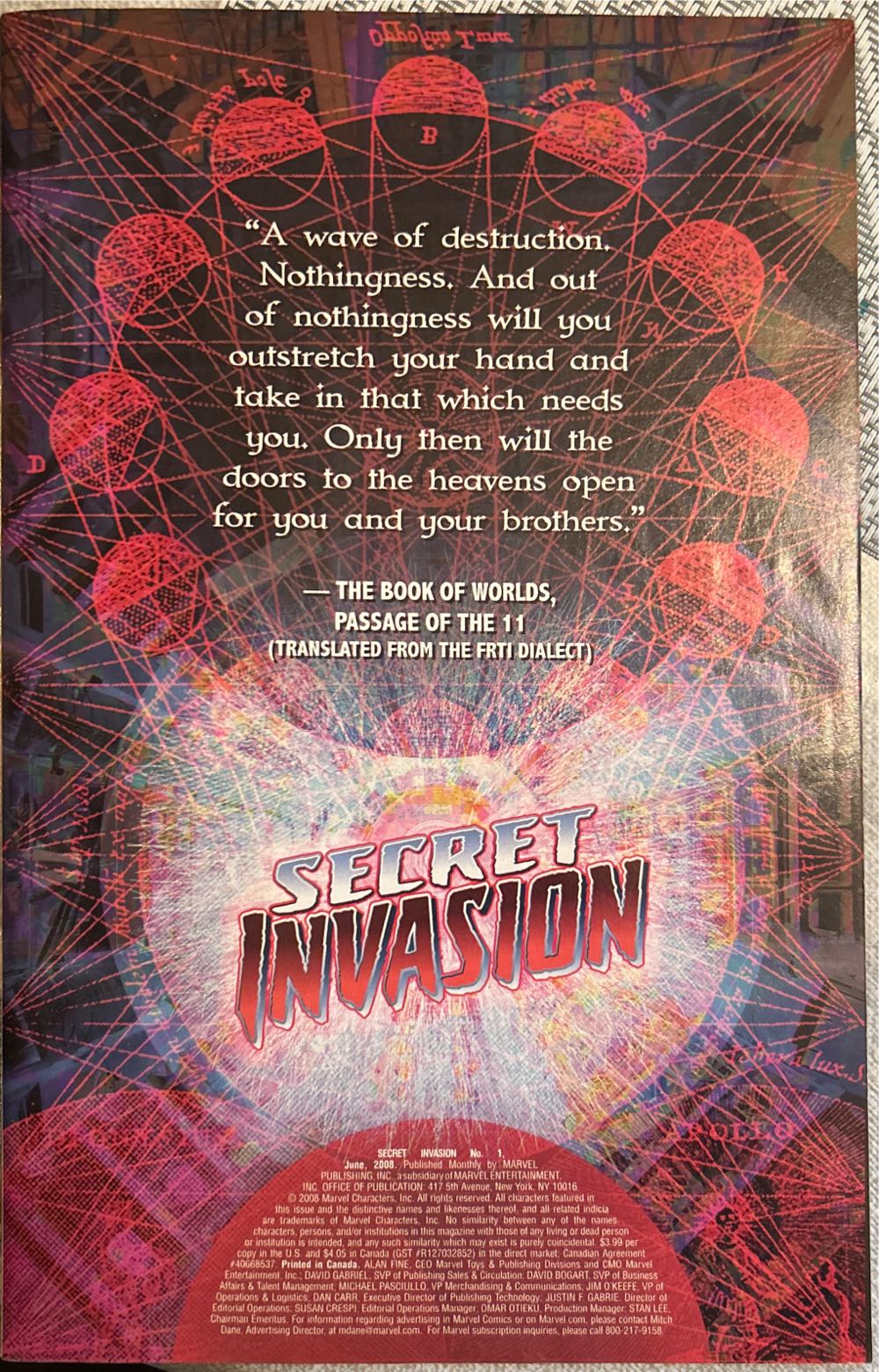 Secret Invasion - Marvel Comics (1 - Jun 2008) comic book collectible [Barcode 75960606316100111] - Main Image 4