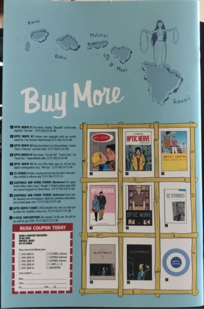 Optic Nerve - Drawn & Quarterly (6) comic book collectible [Barcode 9781894937337] - Main Image 2