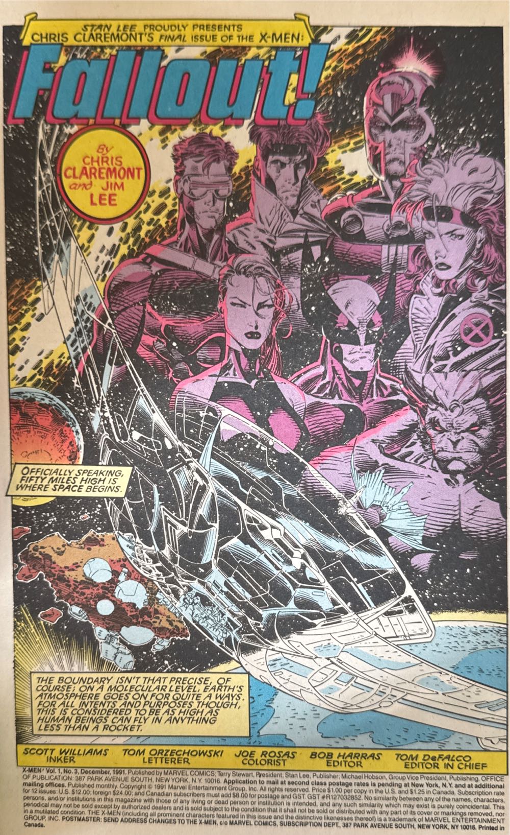 X-Men (1991) - Marvel Comics (3 - Dec 1991) comic book collectible [Barcode 009281017721] - Main Image 3