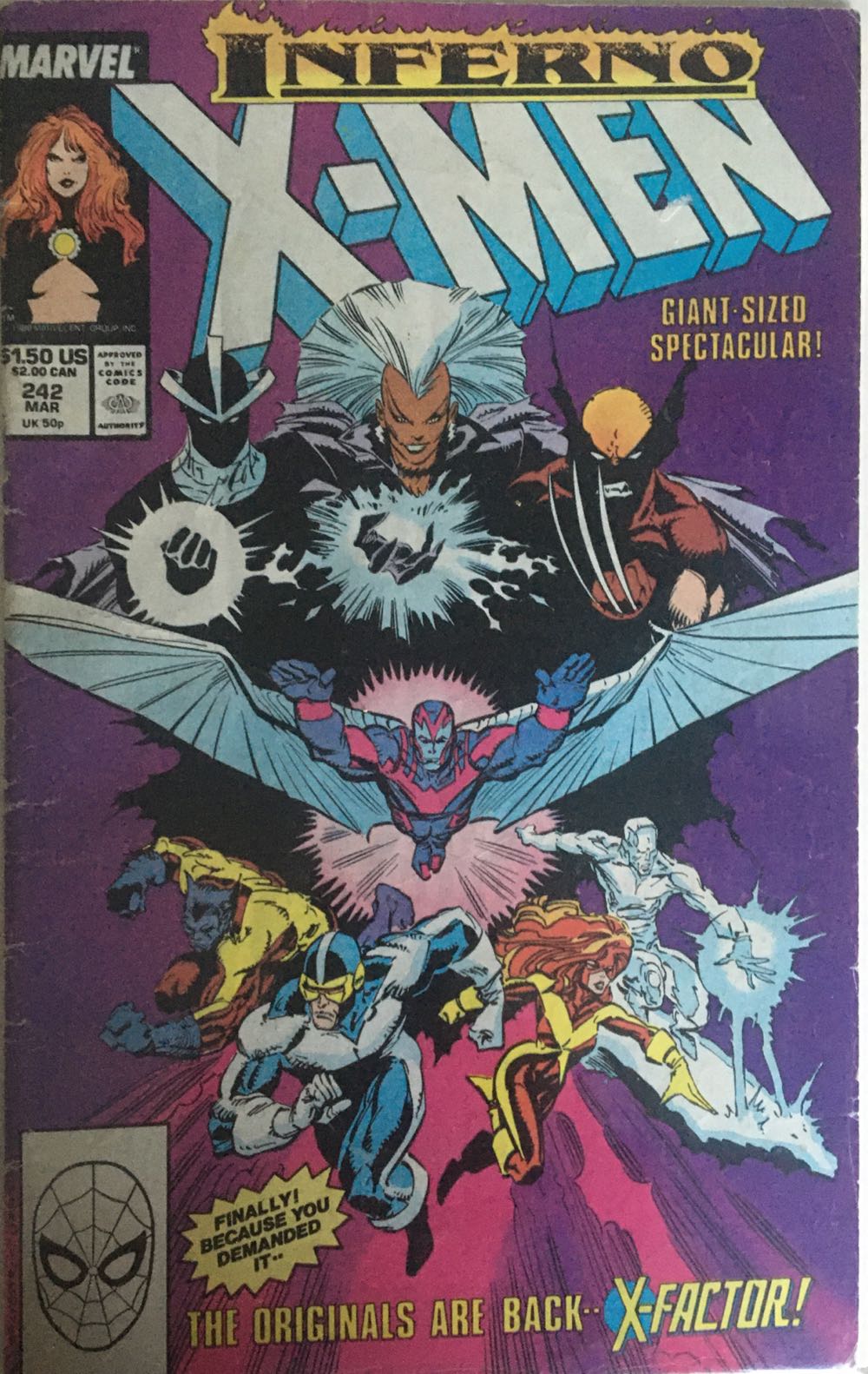 X-Men - Marvel (242 - Mar 1989) comic book collectible [Barcode 9780785115519] - Main Image 2