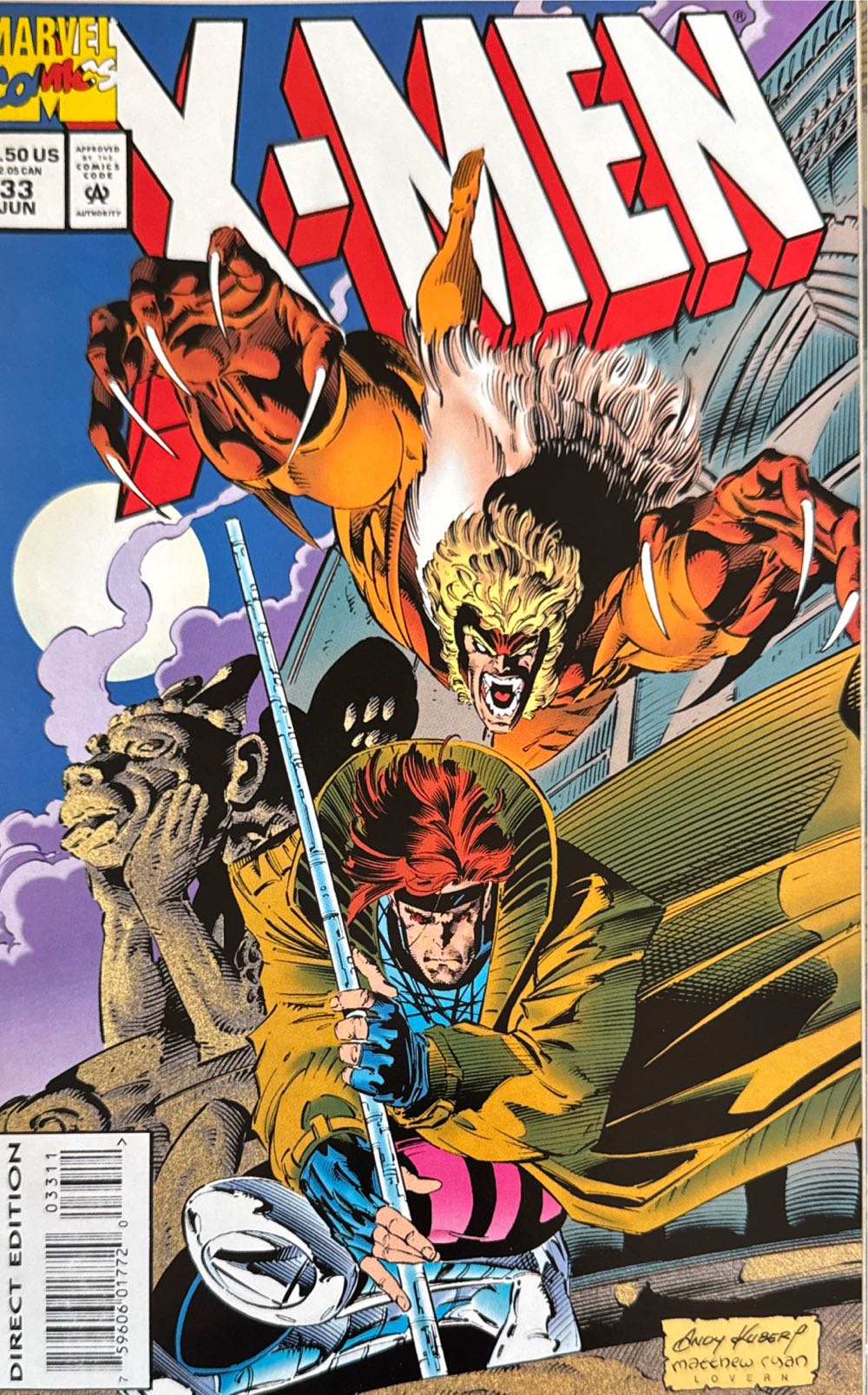 X-MEN - Marvel Comics (33 - 06/1994) comic book collectible [Barcode 75960601772003311] - Main Image 3