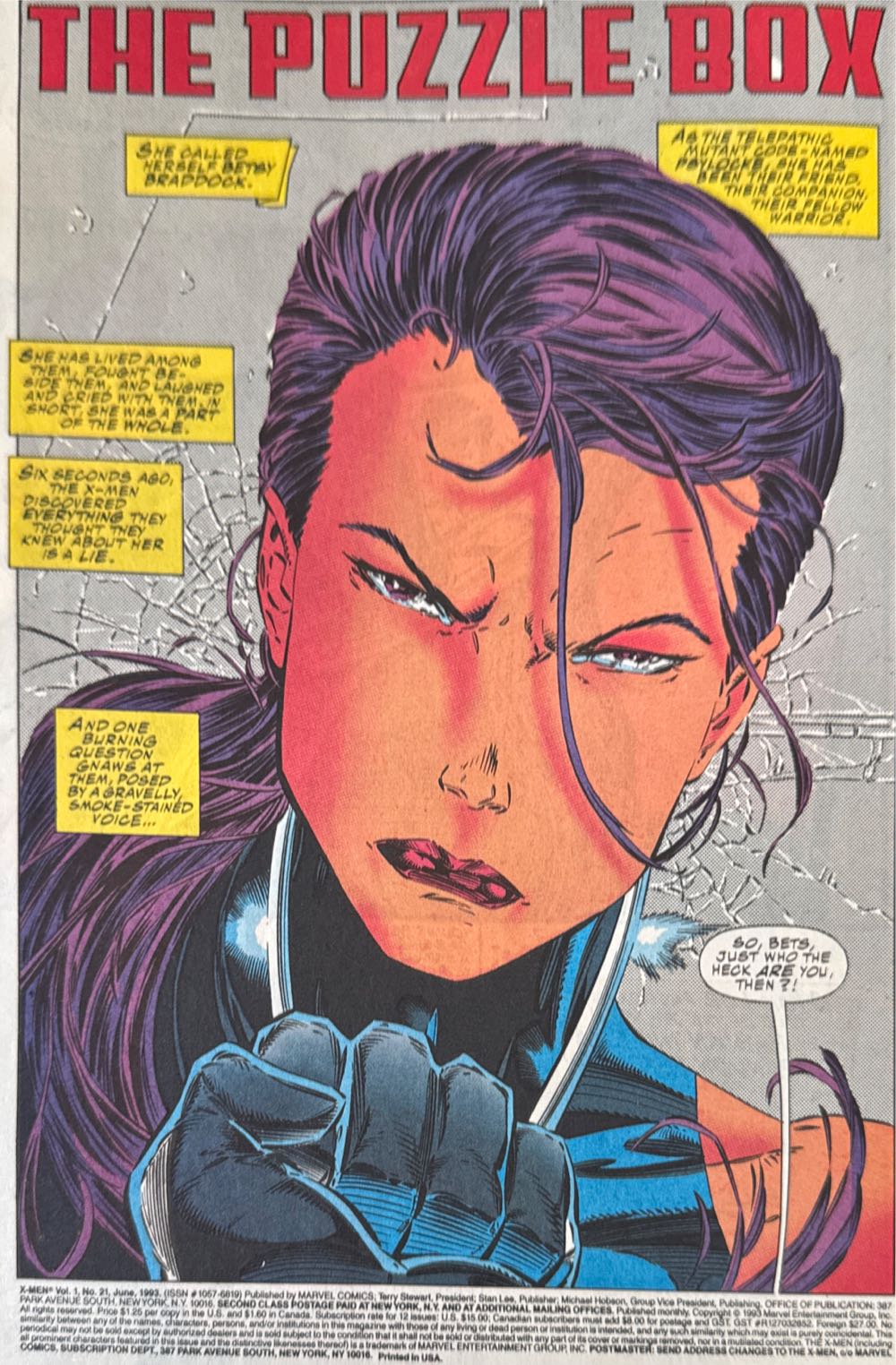 X-Men - Marvel Comics (21 - Jun 1993) comic book collectible [Barcode 00928101772106] - Main Image 3