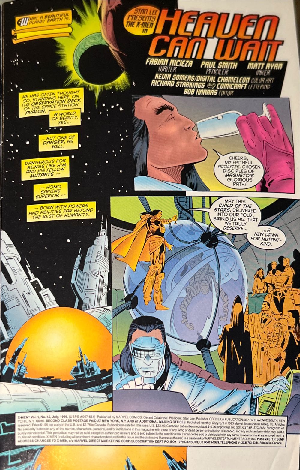 X-Men - Marvel Comics (42 - Jul 1995) comic book collectible [Barcode 00928101772107] - Main Image 2