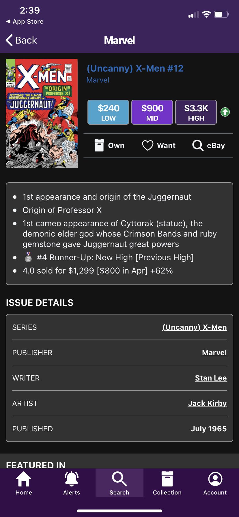 The X-Men 12 - Marvel Comics (12 - 03/1966) comic book collectible - Main Image 2