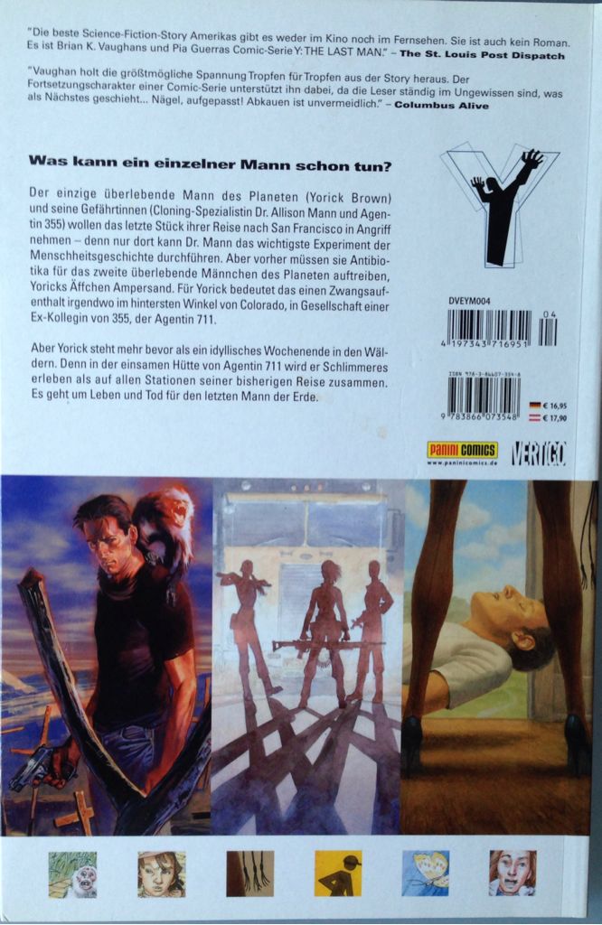 Y The Last Man - Vertigo (4 - Oct 2004) comic book collectible [Barcode 9781401202323] - Main Image 2