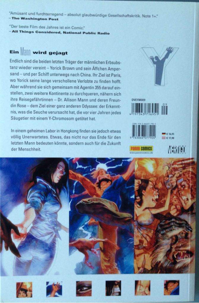 Y: The Last Man Vol 9: Motherland - Vertigo (9 - Oct 2007) comic book collectible [Barcode 9781401213510] - Main Image 2