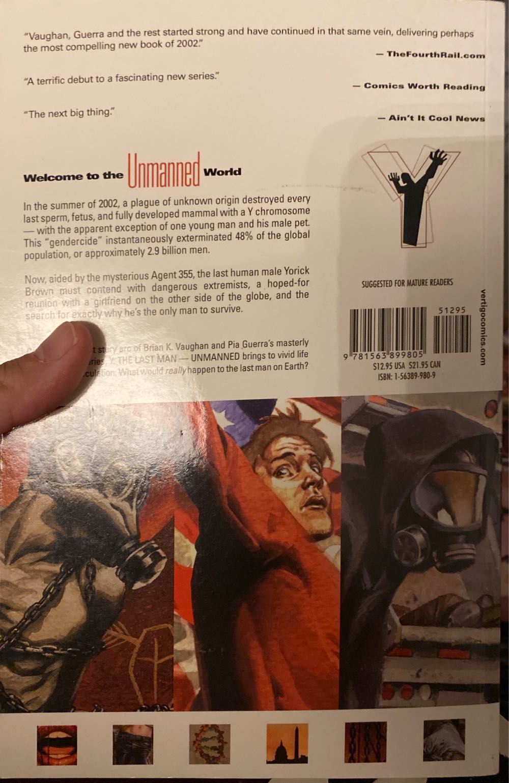 Y The Last Man - Vertigo (DC Comics) (1 - Sep 2015) comic book collectible [Barcode 9781401251512] - Main Image 2