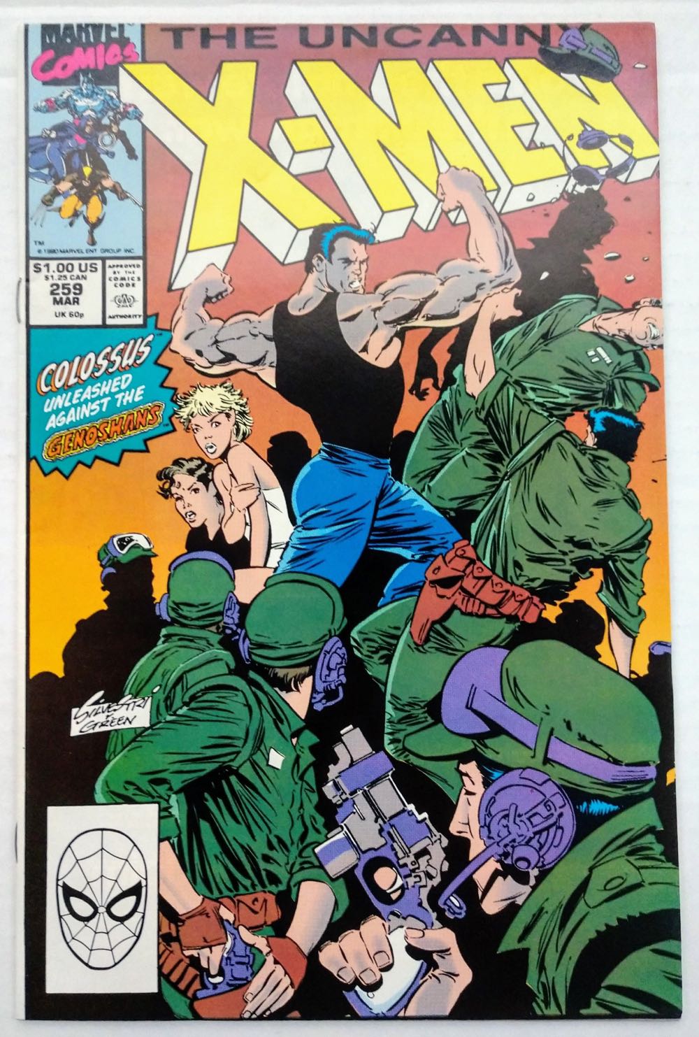 Uncanny X-Men - Marvel (259 - Mar 1990) comic book collectible [Barcode 071486024613] - Main Image 4