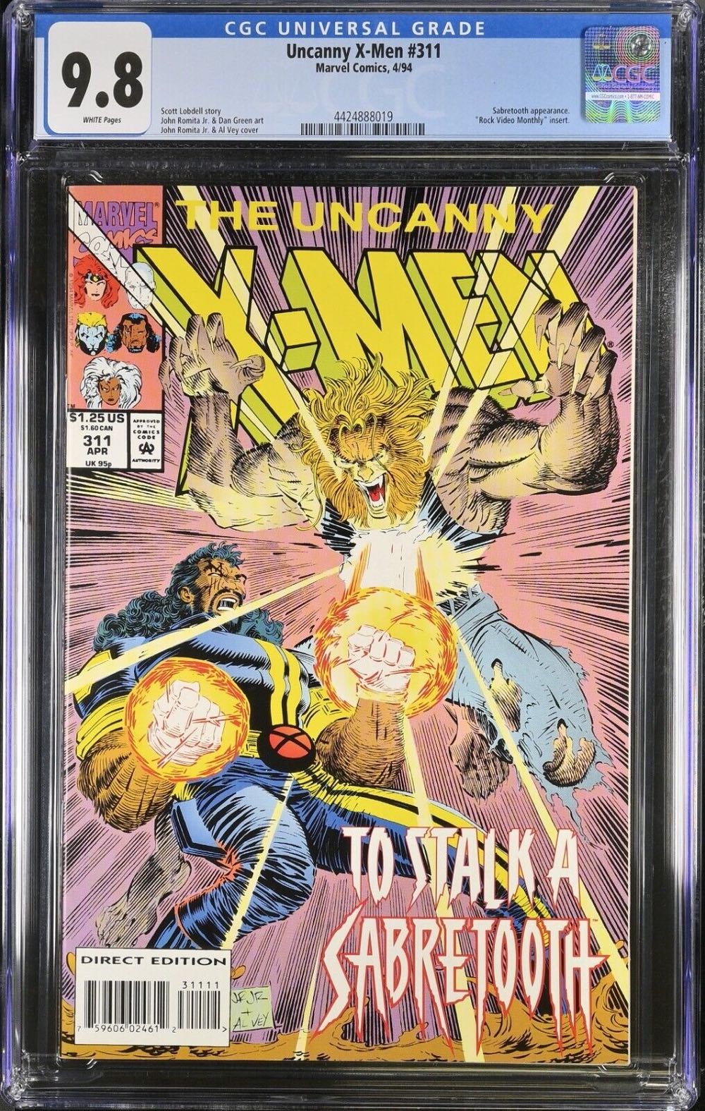 Uncanny X-Men - Marvel Comics (311 - 04/1994) comic book collectible [Barcode 759606024612] - Main Image 2