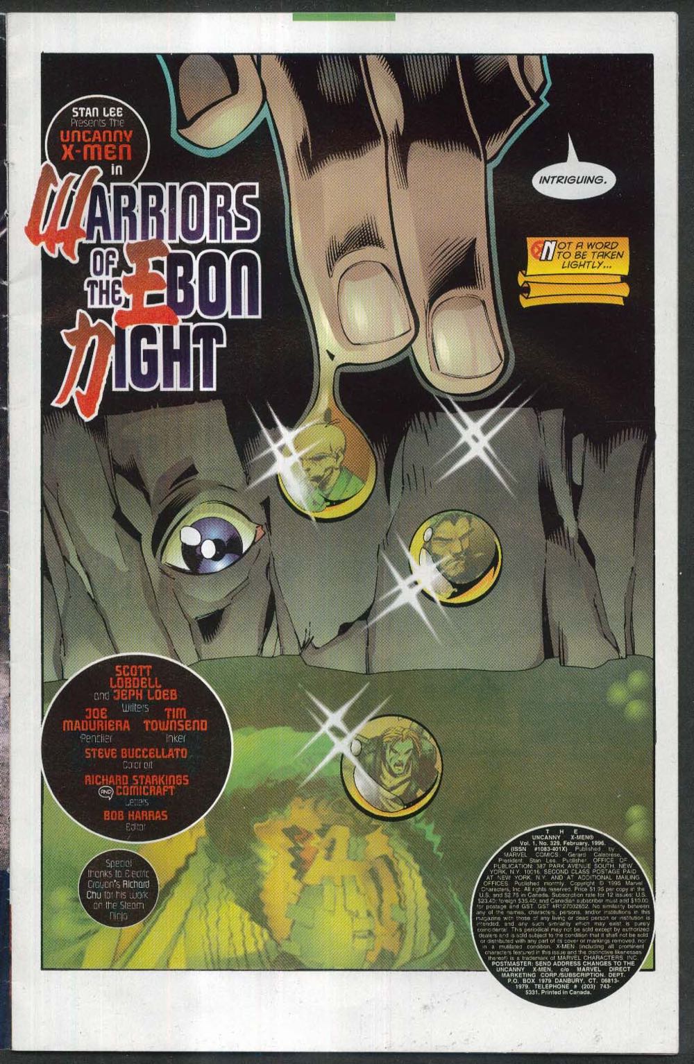 Uncanny X-Men - Marvel Comics (329 - 02/1996) comic book collectible [Barcode 759606024612] - Main Image 2