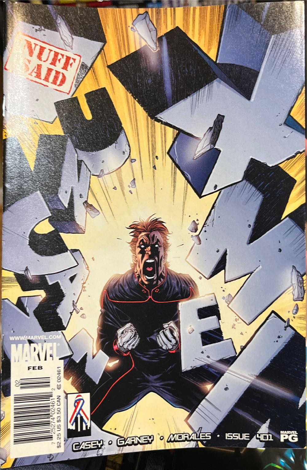 Uncanny X-Men - Marvel Comics (389 - Jan 2001) comic book collectible [Barcode 72527402461202] - Main Image 2