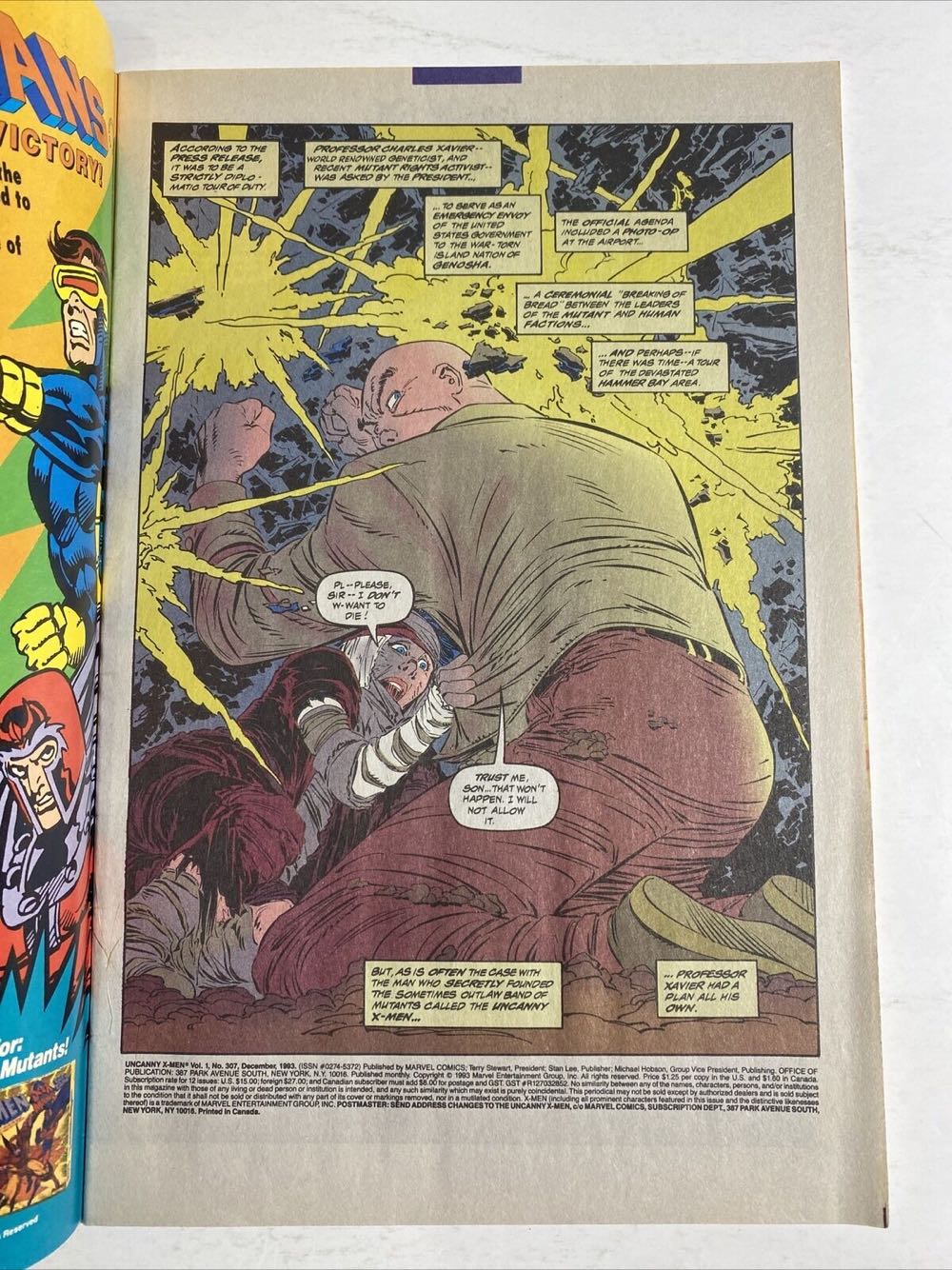 The Uncanny X-Men - Marvel Comics (307 - Dec 1993) comic book collectible [Barcode 759606024612] - Main Image 3